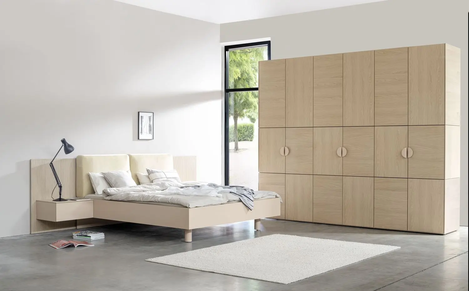 Sudbrock Kleiderschrank Miria# Eiche Milk